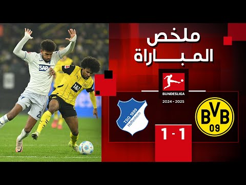 ملخص مباراة بوروسيا دورتموند وهوفنهايم (1-1) | الدوري الألماني - الجولة 14