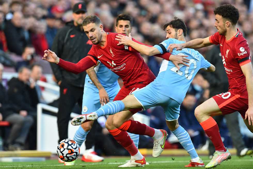 مباشر ليفربول ضد مانشستر سيتي في الدوري الإنجليزي لحظة بلحظة