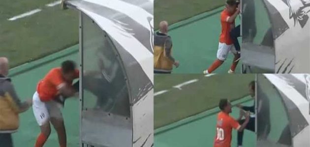 بيطردني من التمرين.. أول تعليق من أحمد شاهين لاعب المنصورة بعد اعتدائه على مدربه