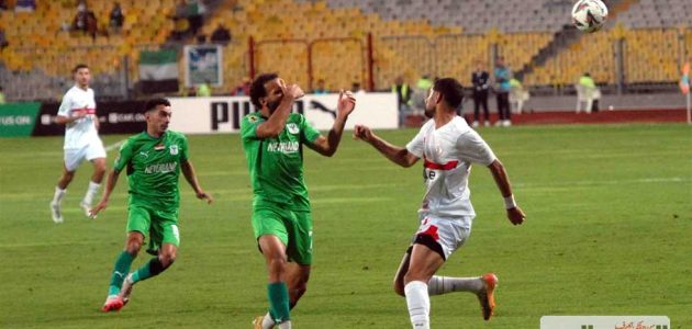 التعادل السلبي يحسم مباراة الزمالك والمصري في الكونفدرالية