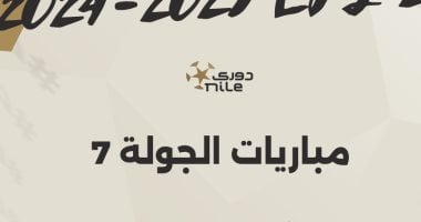 مباراة واحدة اليوم فى الجولة السابعة بالدوري المصري.. إنفوجراف